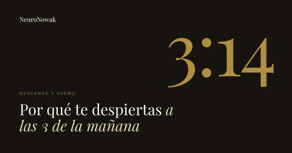 Por qué te despiertas a las 3 de la mañana: un reloj marca las 3:14