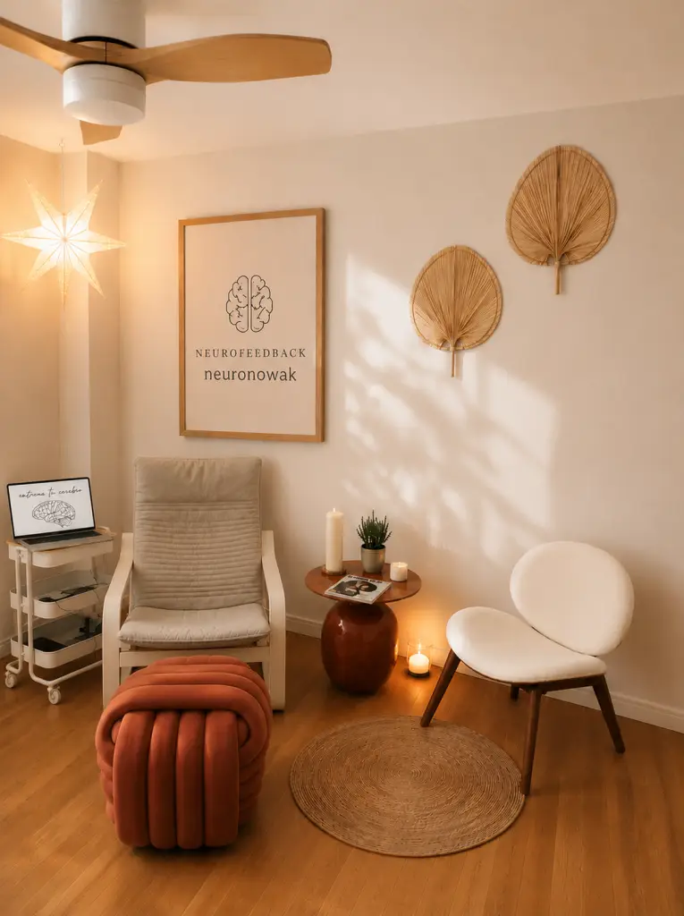 Sala de neurofeedback de Neuronowak en Cala del Moral, Málaga