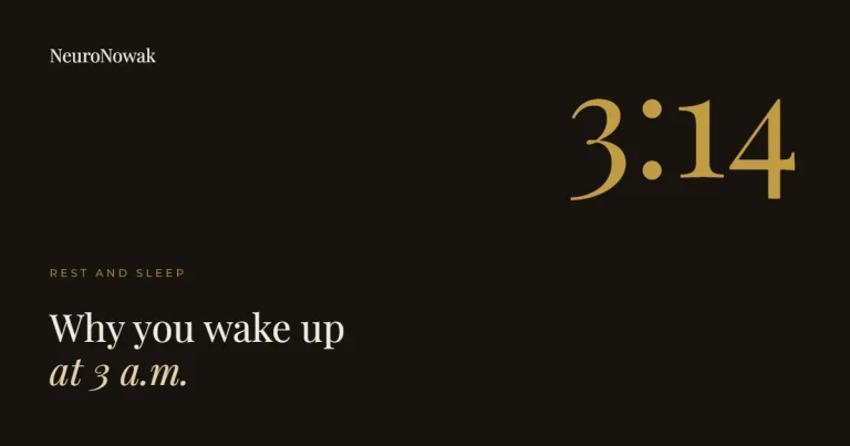 Why you wake up at 3 a.m. · NeuroNowak